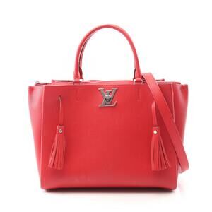 Louis Vuitton Lockme Tote Bag Leather Red